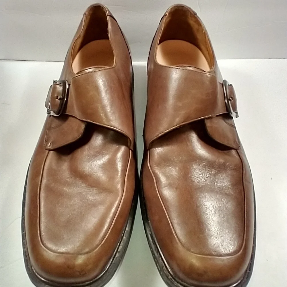 Dr. Comfort Leader Comfort Monk Strap Shoes Men's sz 11.5W